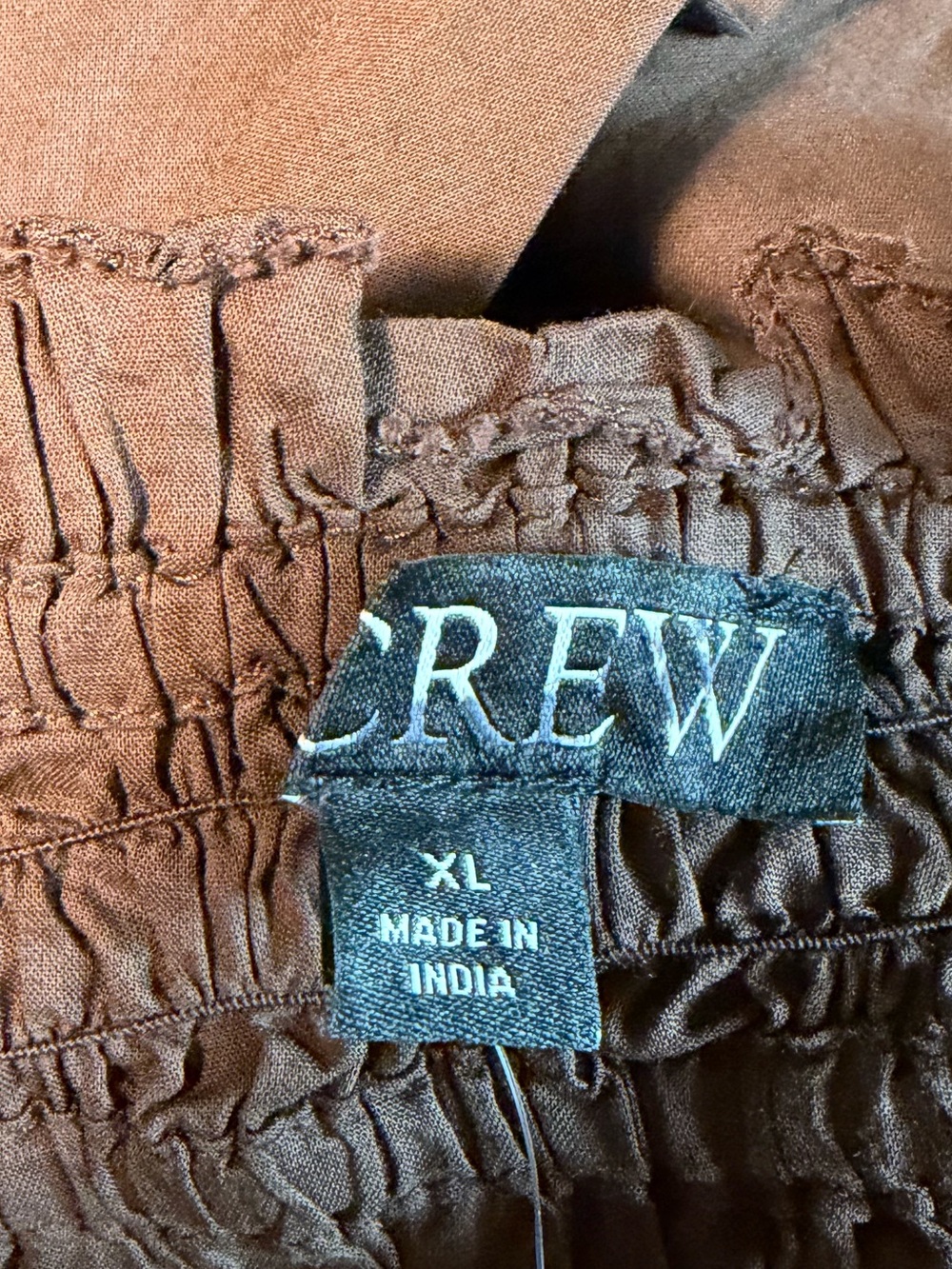 J.Crew Smocked maxi dress in cotton voile in inky espresso - Picture 8 of 9